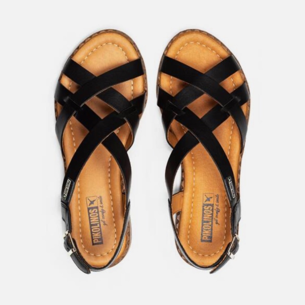 Pikolinos Algar Sandals 39 Black NIB